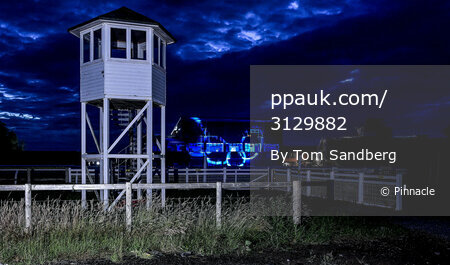 Taunton Racecourse Light It Blue,  UK - 3 Jul 2021