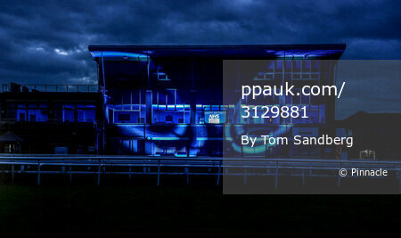 Taunton Racecourse Light It Blue,  UK - 3 Jul 2021