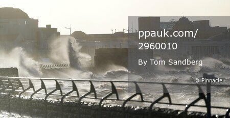 Storm Eunice, Weston Super Mare, UK - 18 Feb 2022