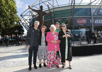 Jack Leslie Statue Unveiling, Plymouth, UK - 7 Oct 2022