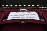 West Ham United v Bayer 04 Leverkusen, London, UK - 18 Apr 2024