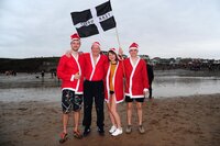 Mick Moyle Memorial Christmas Day Swim, Bude, UK - 25 Dec 2018