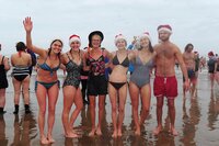 Mick Moyle Memorial Christmas Day Swim, Bude, UK - 25 Dec 2018