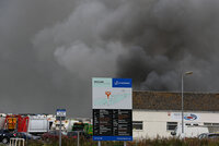Bin Lorry fire, Weston Super Mare, UK - 8 Sept 2020