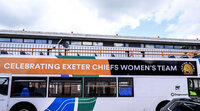 Exeter Chiefs Women Open Top Bus Parade, Exeter, UK - 6 June 202